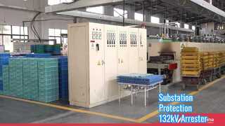 نگاهی دقیق تر: رعد و برق گیر محفظه چینی 132 کیلوولت Y10W5-132 برای پست ها